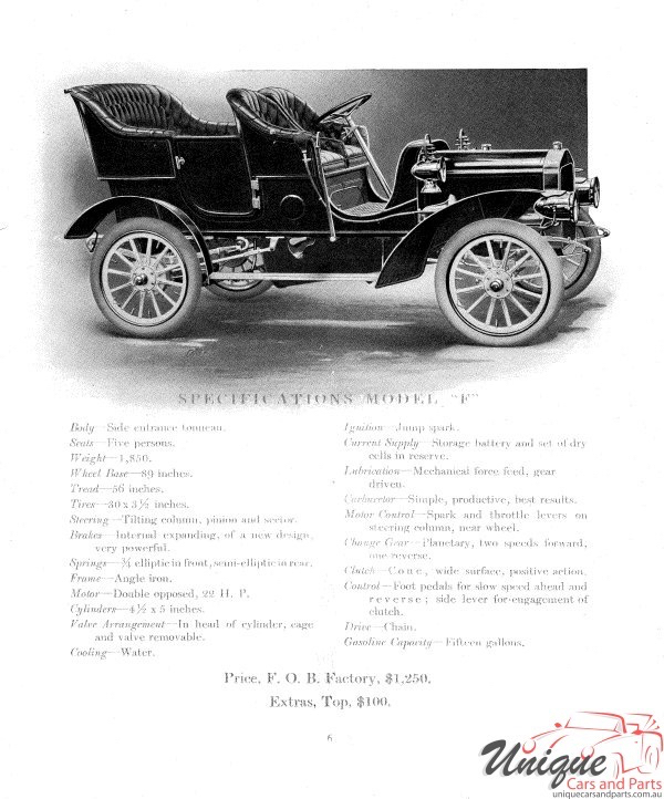 1907 Buick Automobiles Brochure Page 7